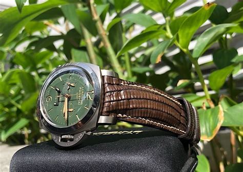 lizard strap panerai|Custom Lizard straps for Panerai watches .